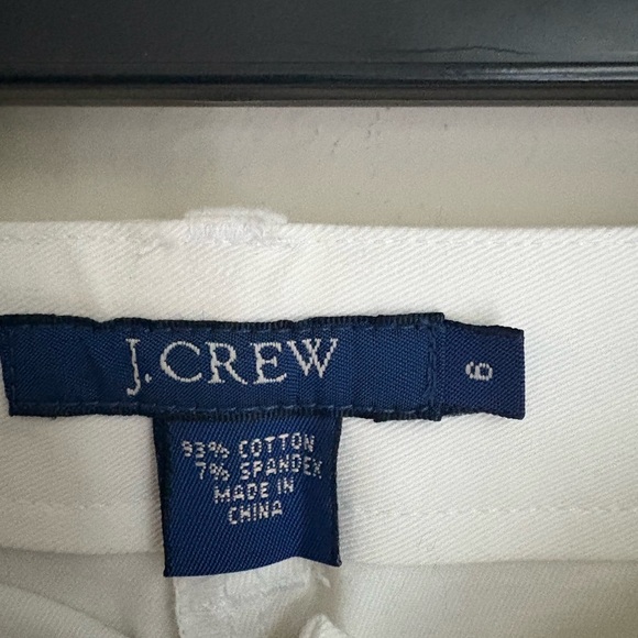 J CREW Sailor slim  PANTS in white SIZE  6. cotton NEW - Picture 3 of 5